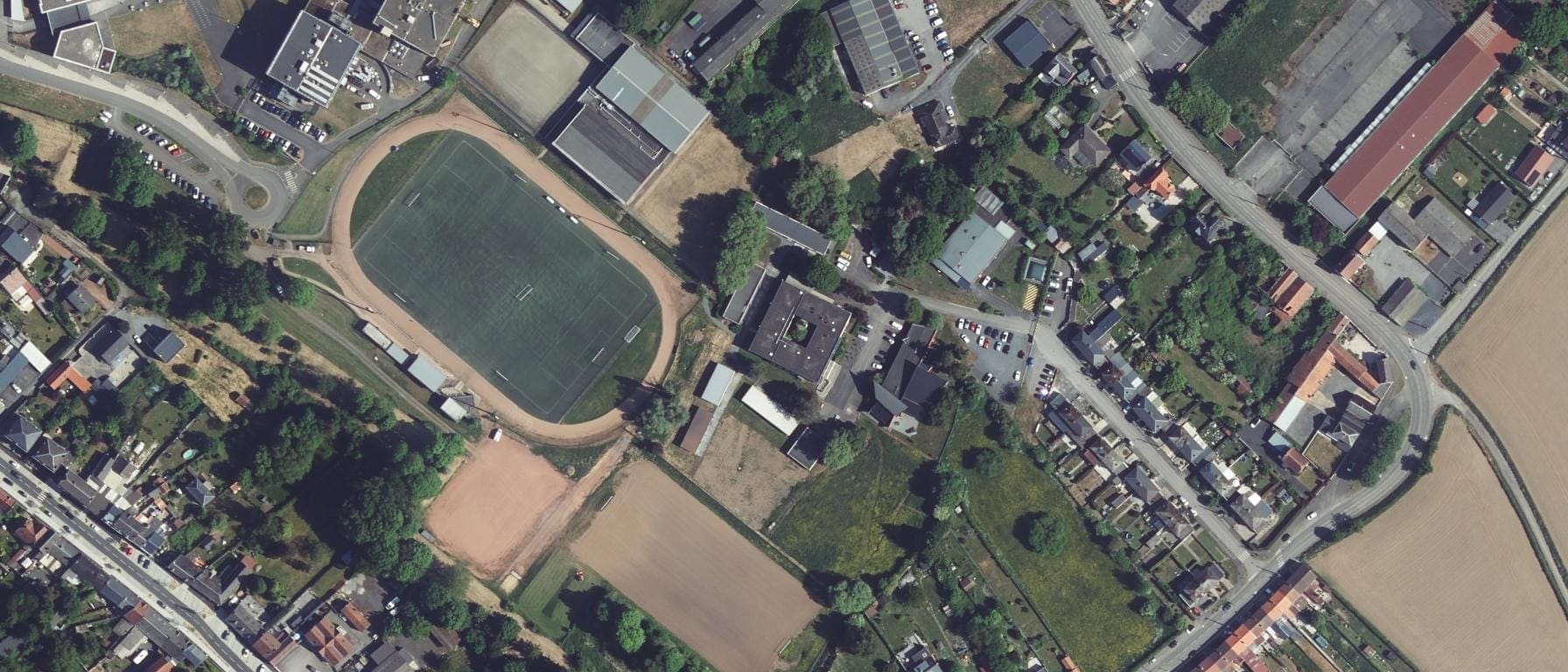 Vue aérienne de CFA agricole public des Hauts-de-France