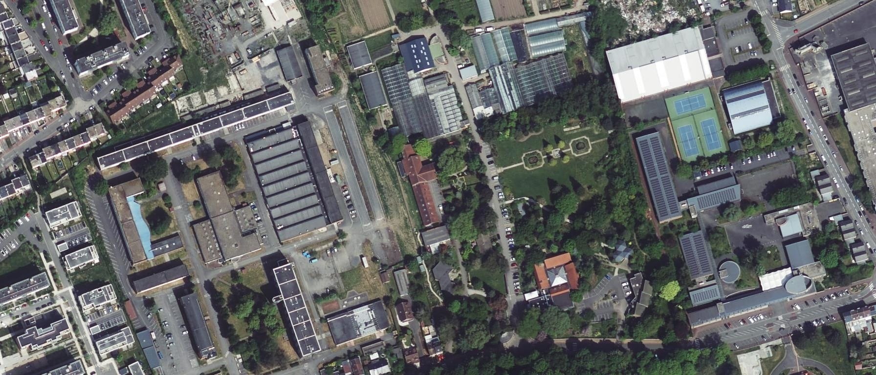 Vue aérienne de CFA agricole public des Hauts-de-France