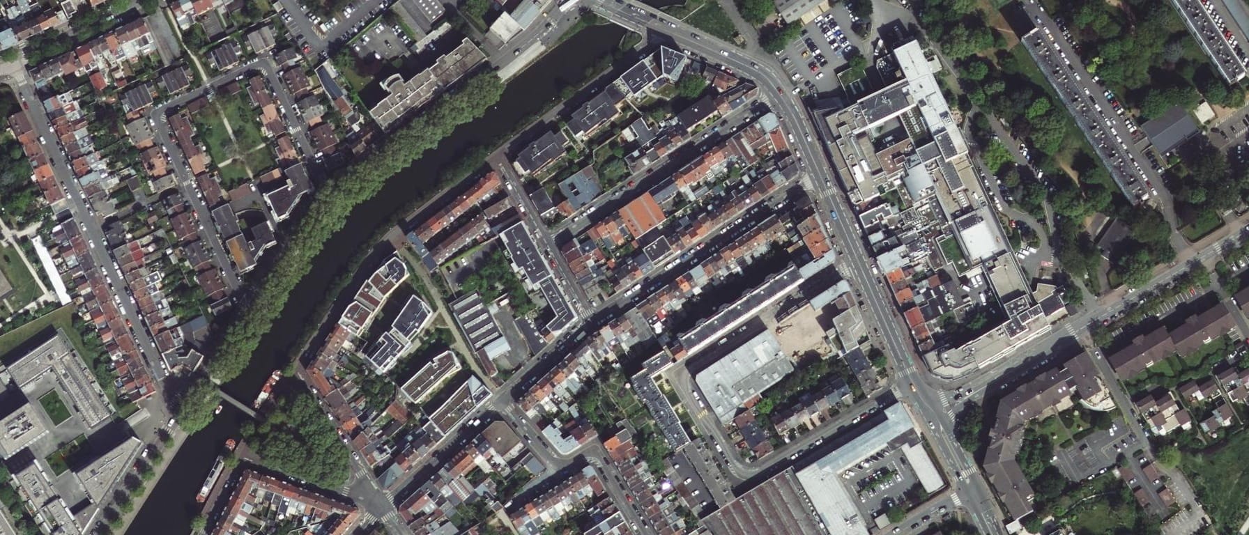 Vue aérienne de Ecole Professionnelle Supérieure d'Art Dramatique du Nord - Théâtre du Nord