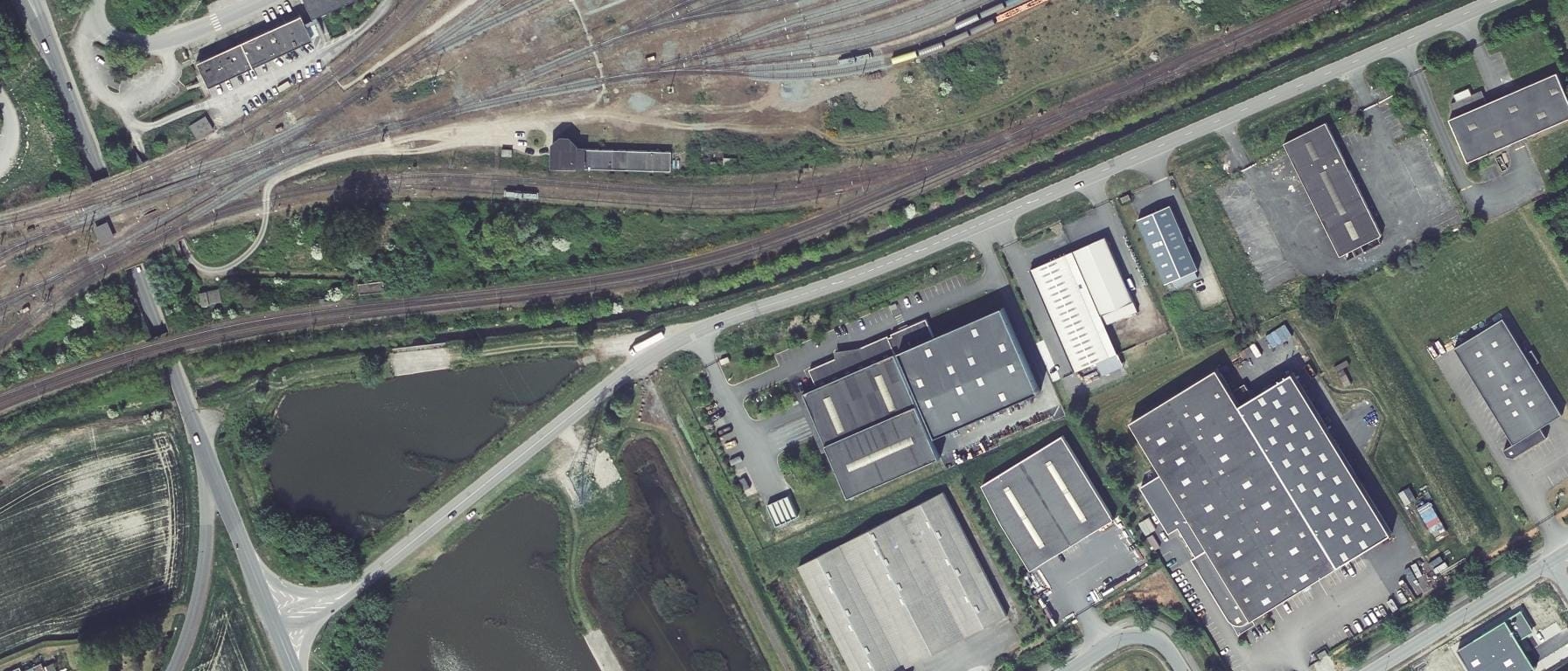Vue aérienne de AFTRAL CFA Transport Logistique - site de Dunkerque Grande-Synthe