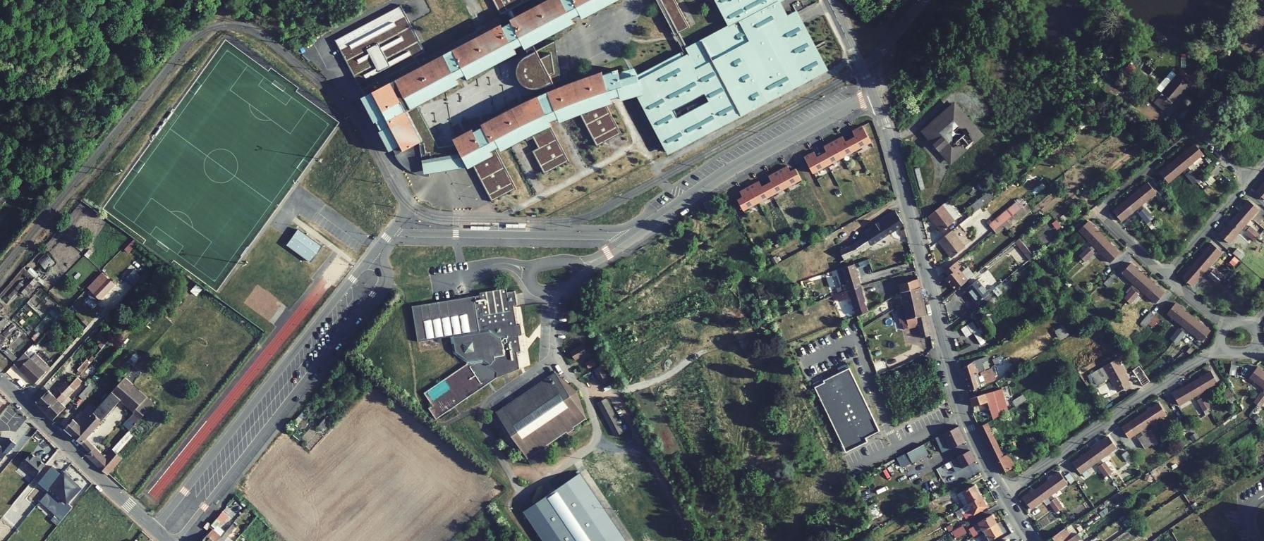 Vue aérienne de Lycée du PAYS DE CONDE