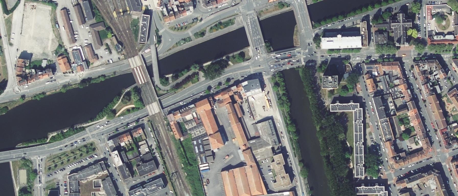 Vue aérienne de Campus Pro Dunkerque