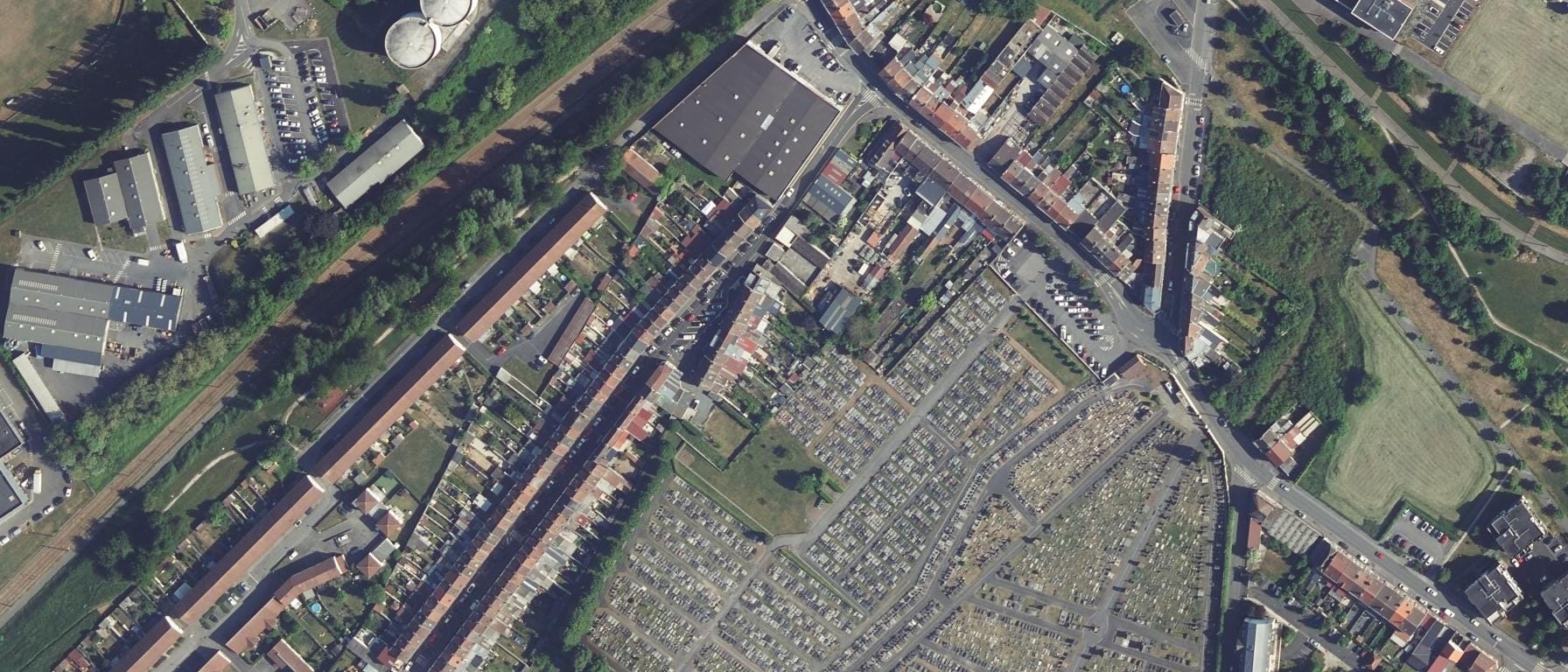 Vue aérienne de Ecole du commerce PIGIER VALENCIENNES - Bruno Triay Conseil (Anzin - 59)