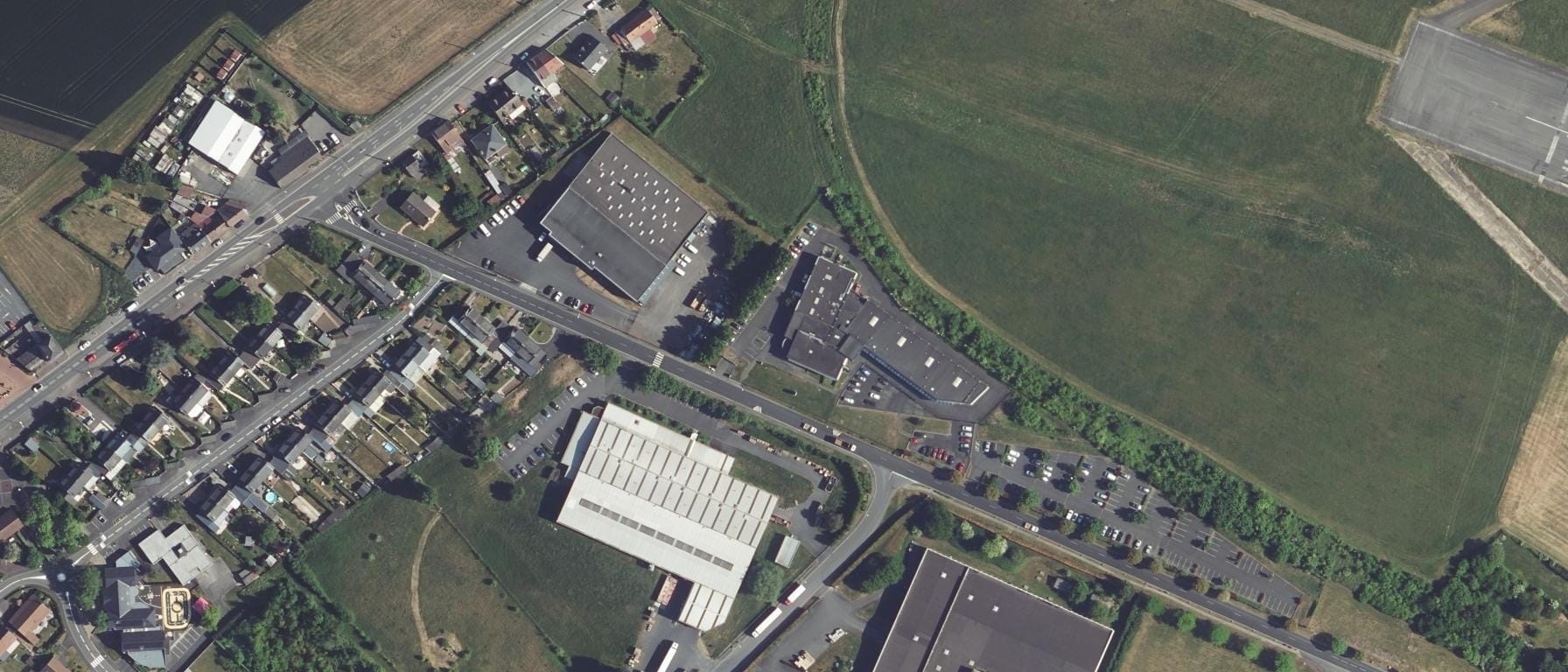 Vue aérienne de CFA CMA HDF CMA Formation Rouvignies