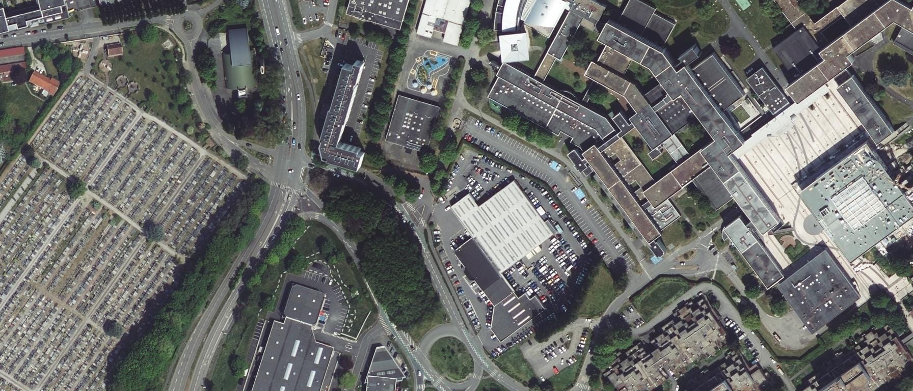 Vue aérienne de Université de Lille