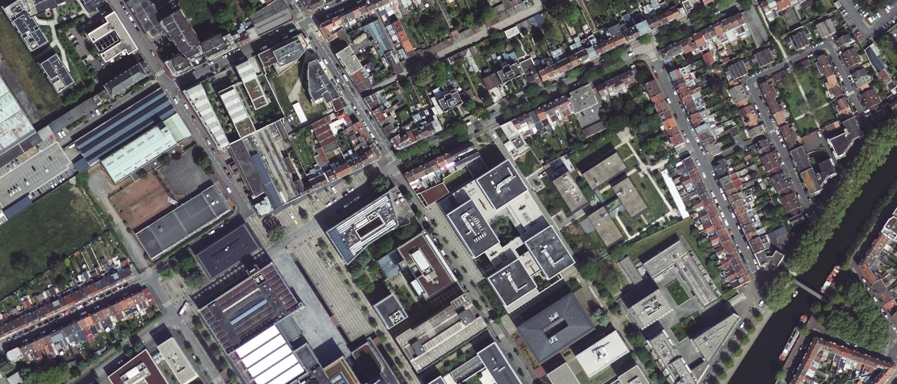 Vue aérienne de Ecole Du Numérique - Faculté de Gestion, Economie - Sciences de l'Institut Catholique de LILLE