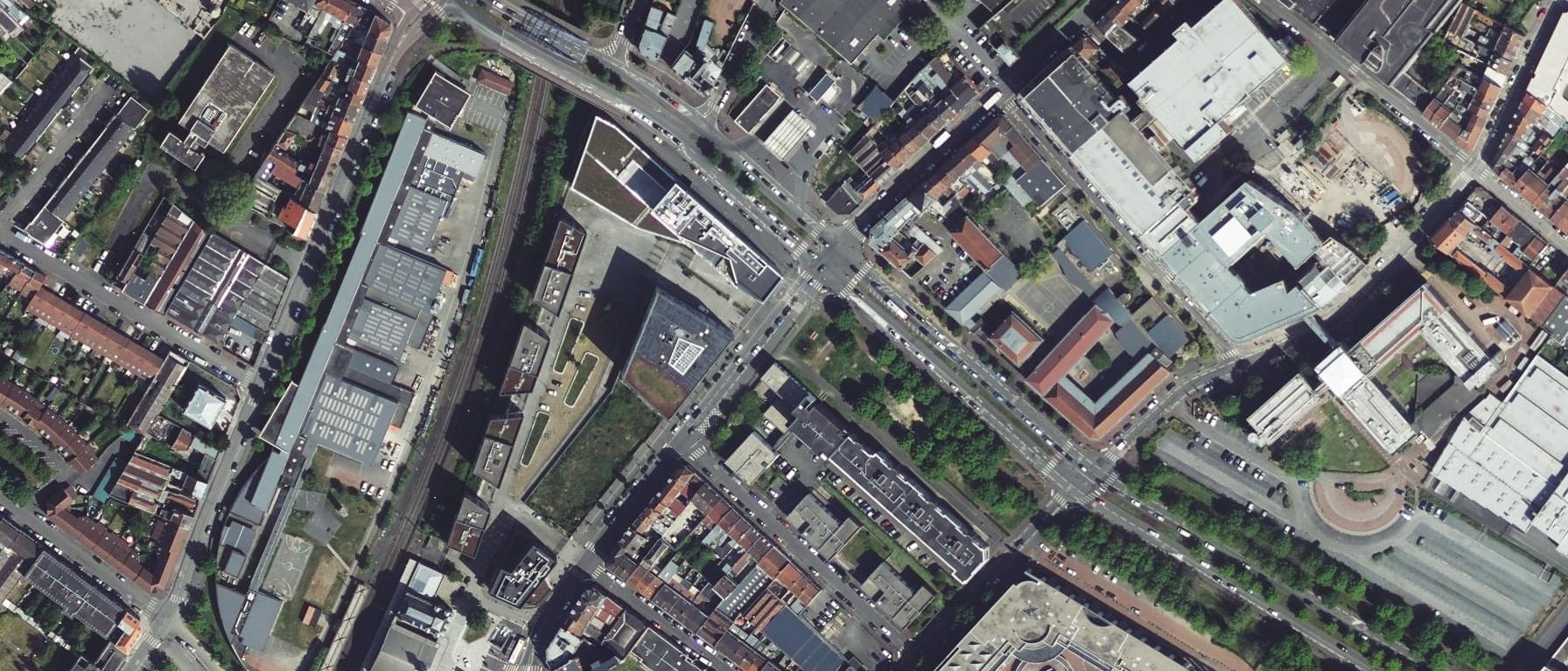 Vue aérienne de IUT de l'Université de Lille - site de Roubaix