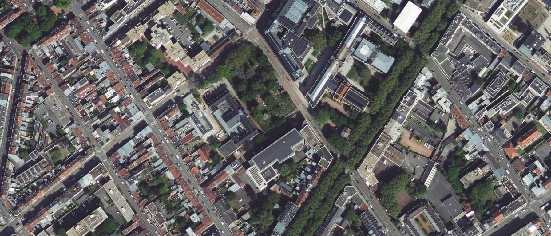 Vue aérienne de USCHOOL - Ecole pluridisciplinaire de l'Institut Catholique de LILLE