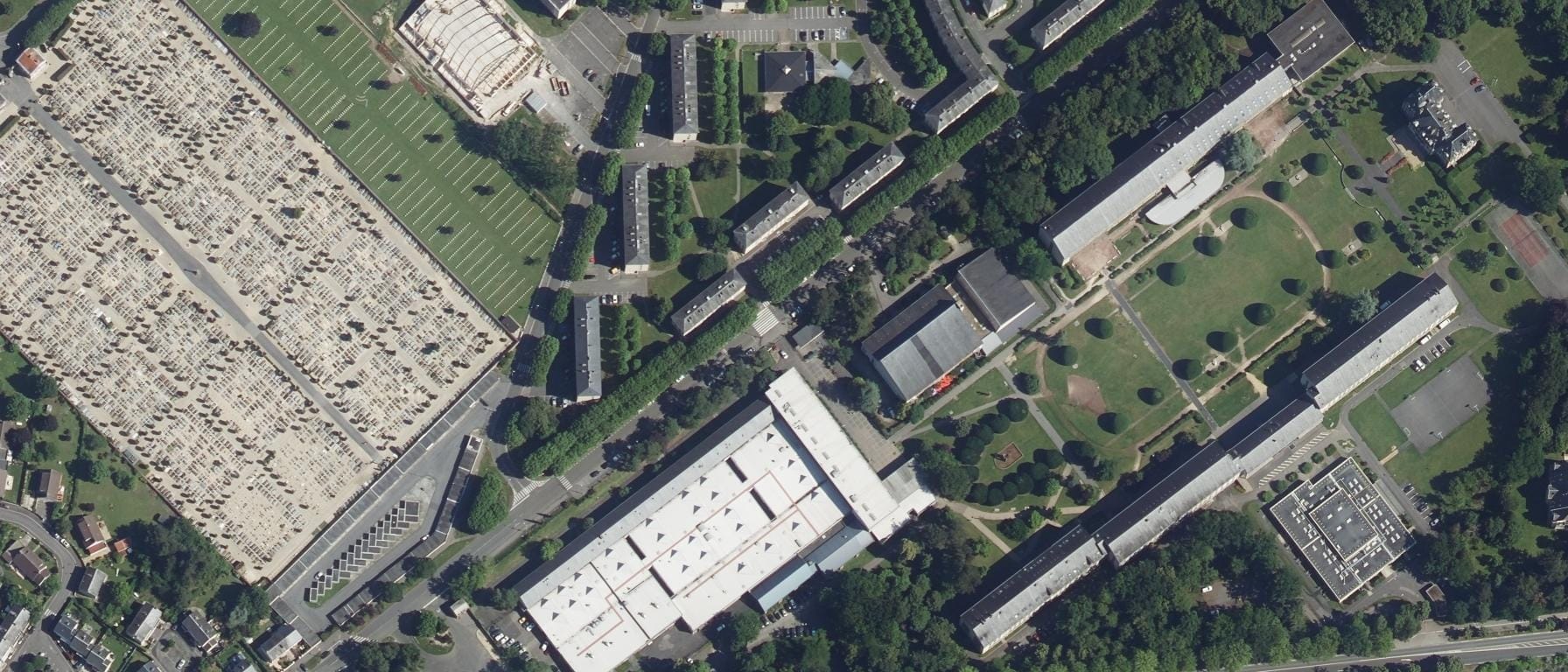 Vue aérienne de Lycée Mireille Grenet