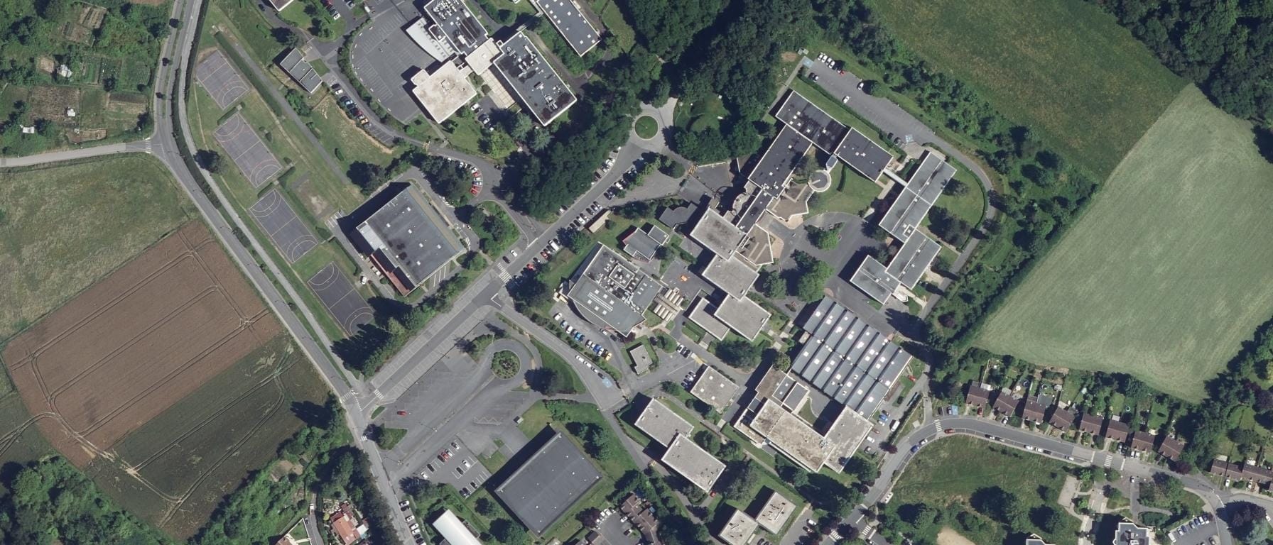 Vue aérienne de Lycée Jean Calvin