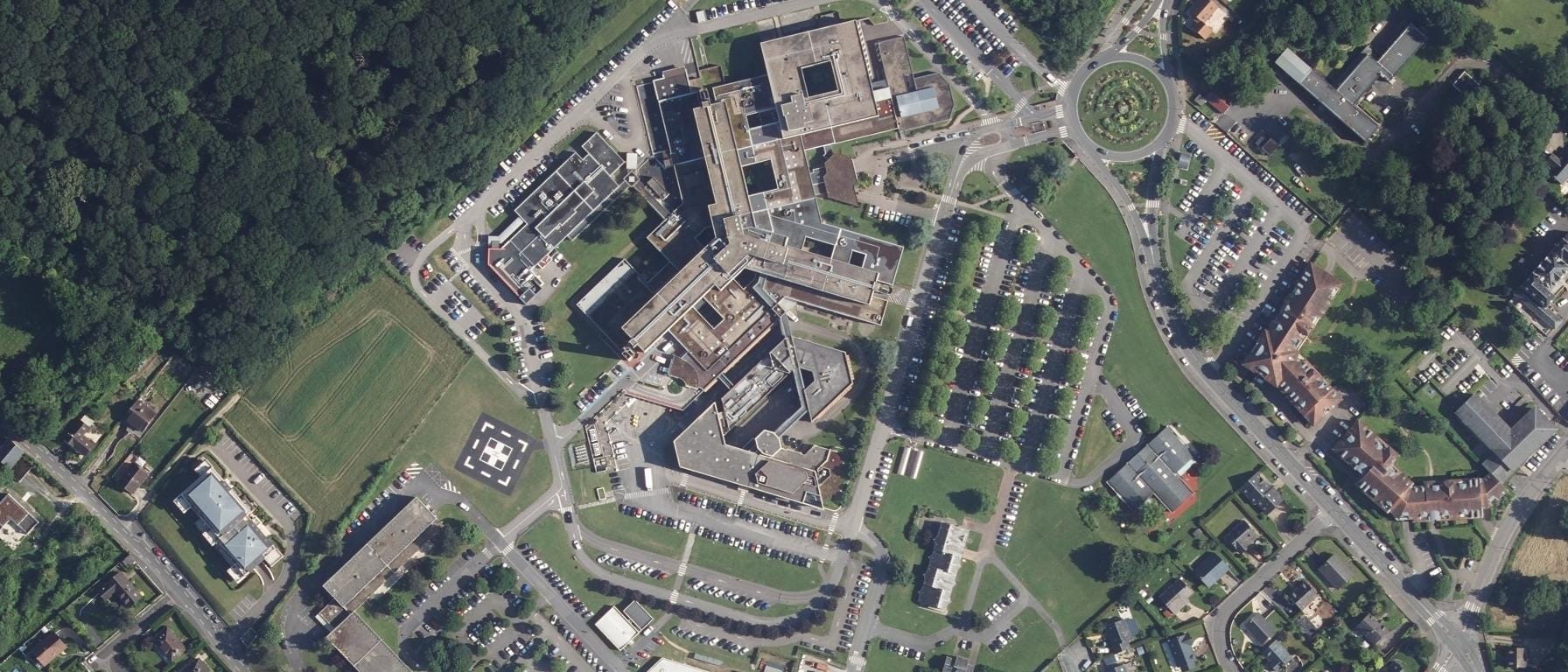 Vue aérienne de Institut de Formation en Soins Infirmiers - BEAUVAIS