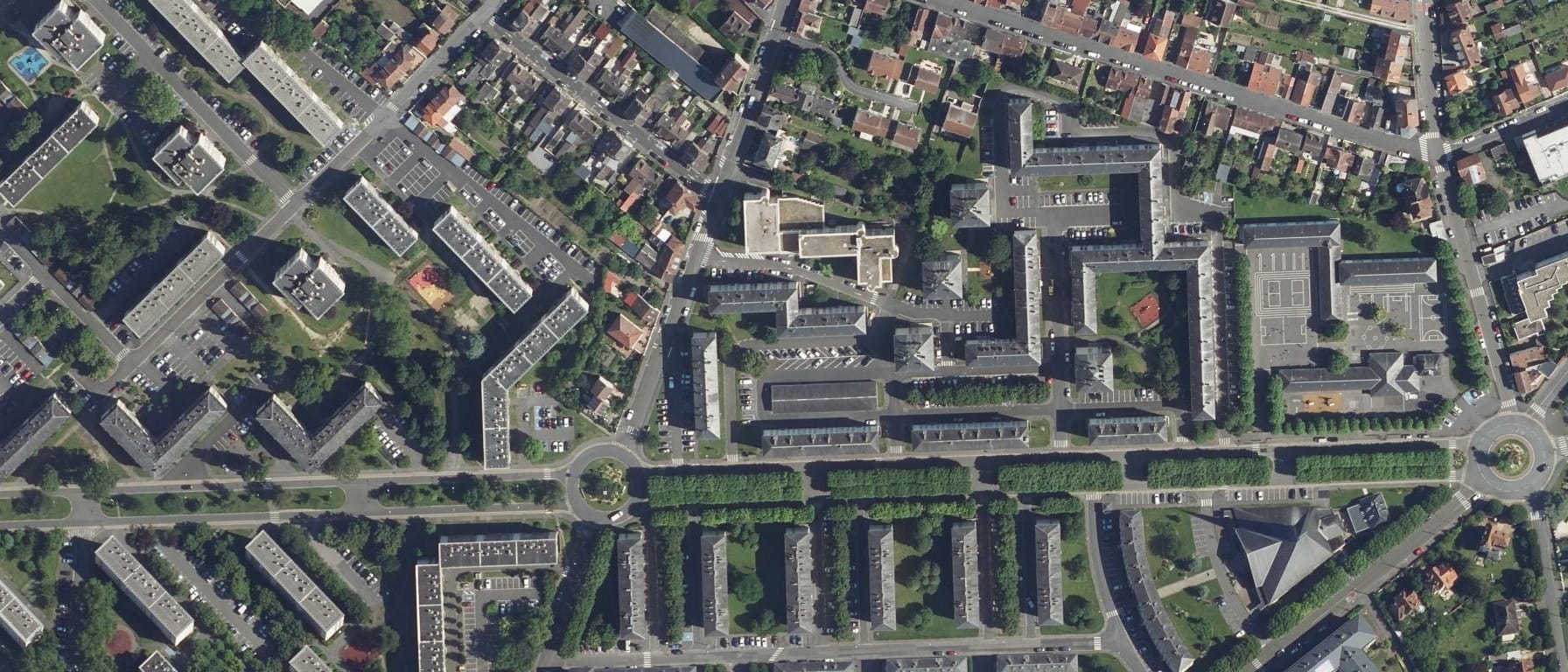 Vue aérienne de Institut de Formation en Soins Infirmiers - COMPIÈGNE
