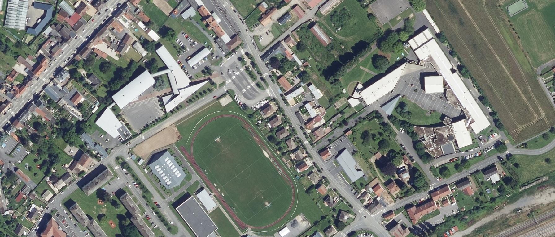 Vue aérienne de Lycée professionnel Arthur Rimbaud