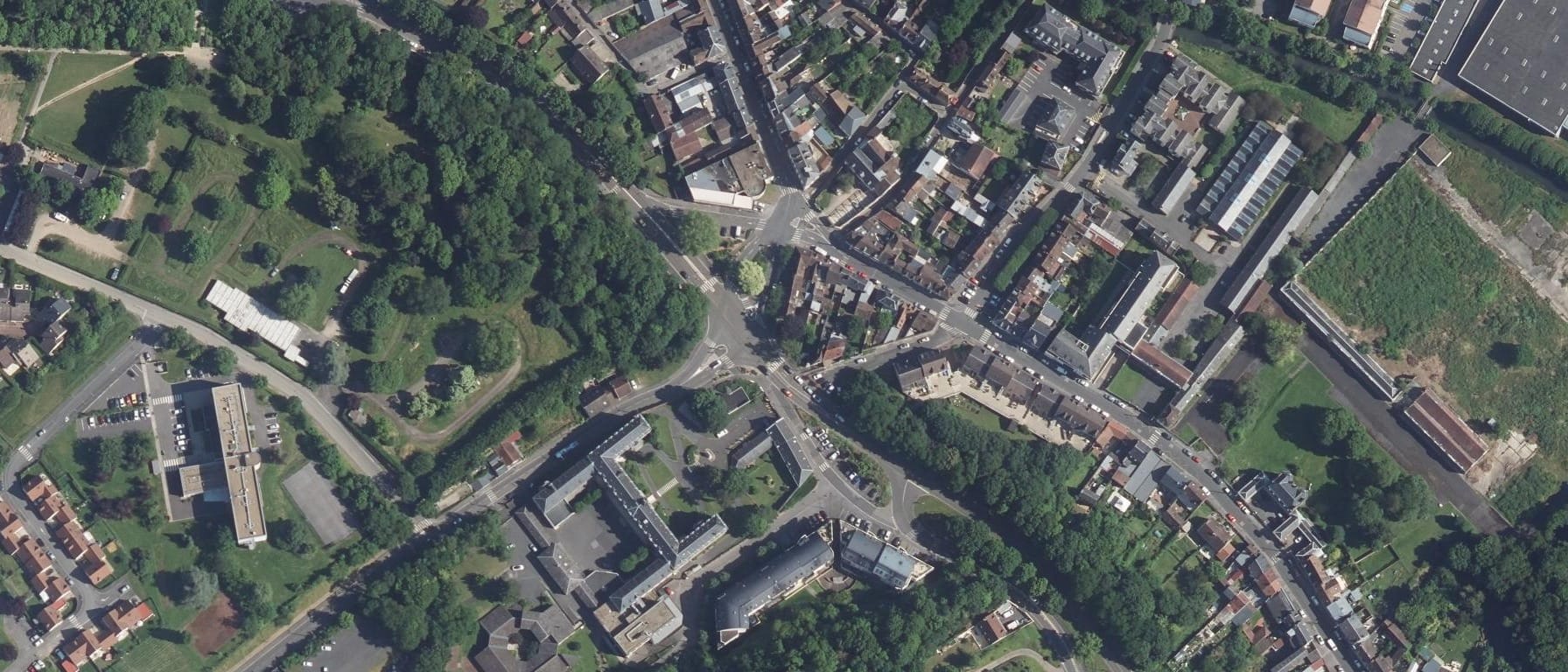 Vue aérienne de Lycée Francois Truffaut