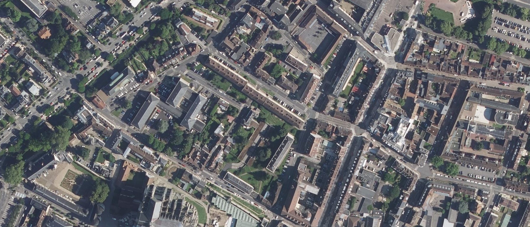 Vue aérienne de INSPE Beauvais