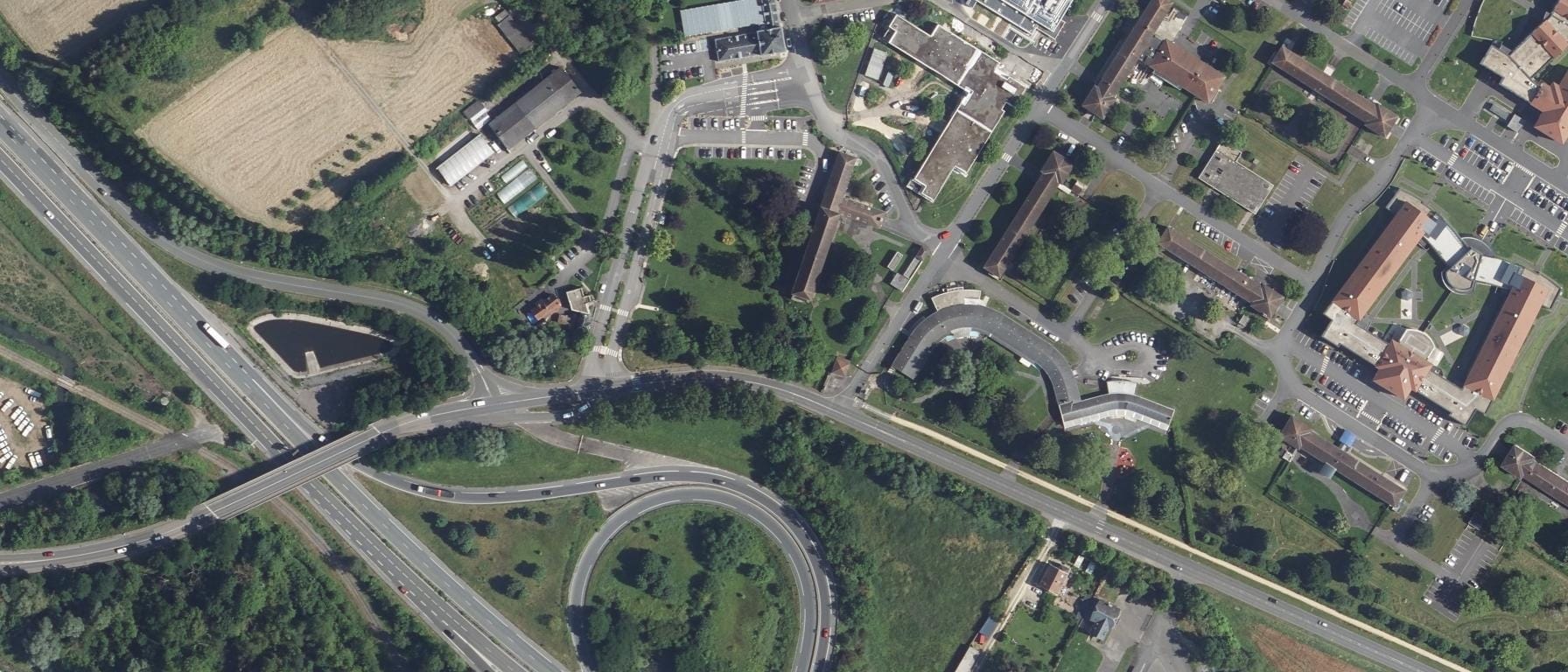 Vue aérienne de Institut de Formation en Soins Infirmiers - CLERMONT de l'OISE