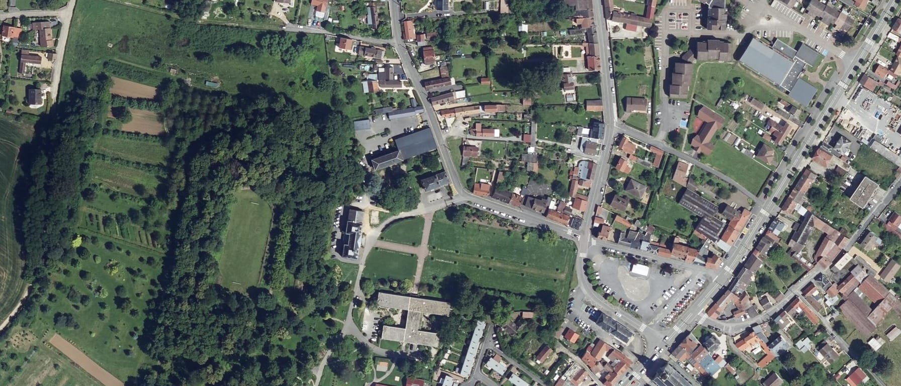 Vue aérienne de CFA agricole public des Hauts-de-France