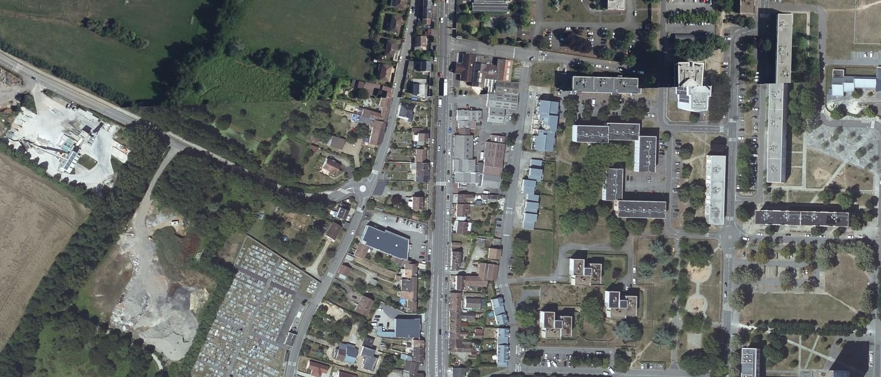 Vue aérienne de Lycée Leclerc Navarre