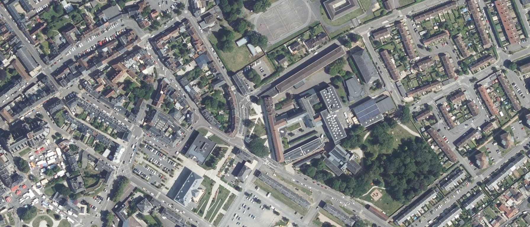 Vue aérienne de Lycée Mézeray Gabriel