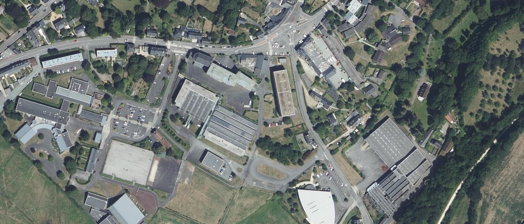 Vue aérienne de Lycée Les Andaines
