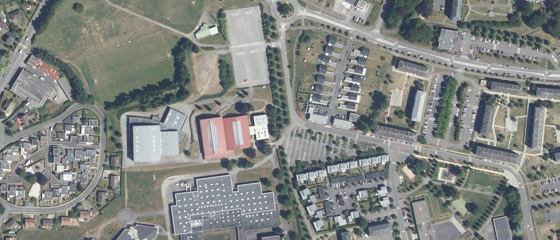 Vue aérienne de Lycée Jean Guehenno