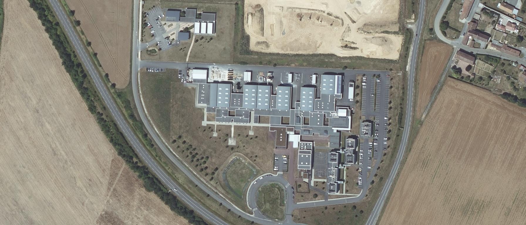 Vue aérienne de CFA Batiment Alençon