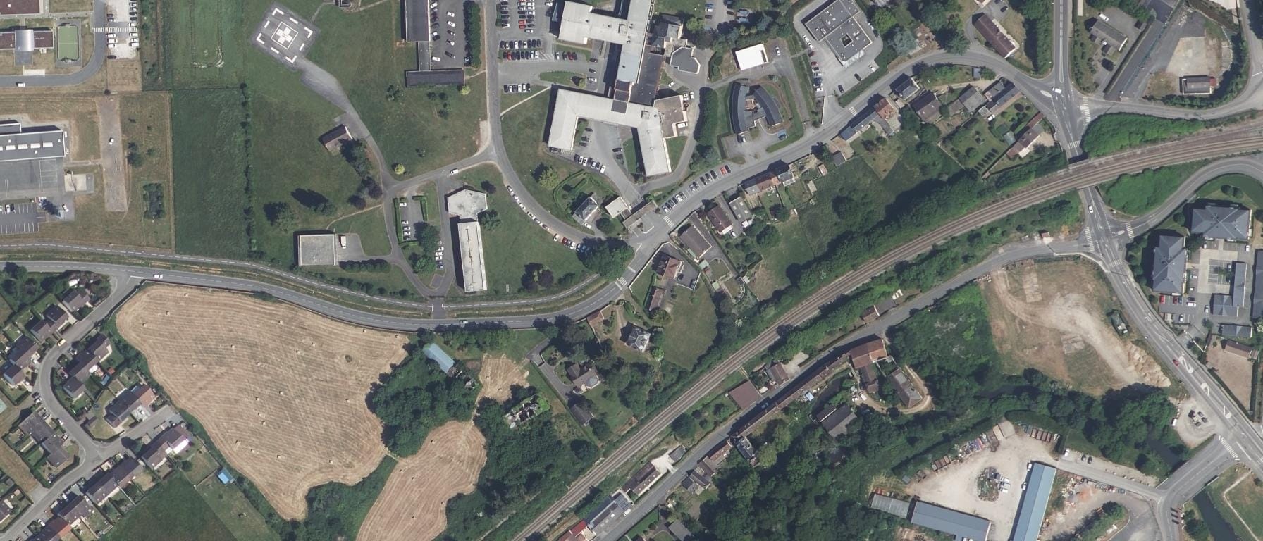 Vue aérienne de IFSI CH l'Aigle