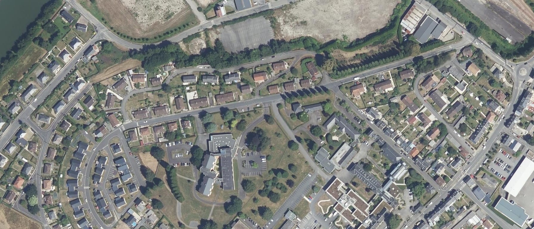 Vue aérienne de IFSI CH Flers