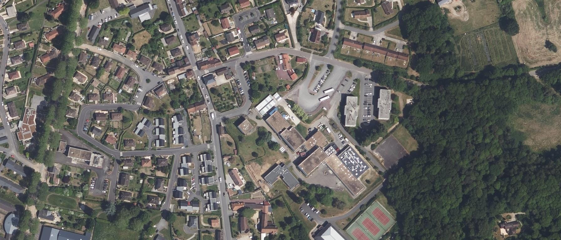 Vue aérienne de Lycée Jean Monnet