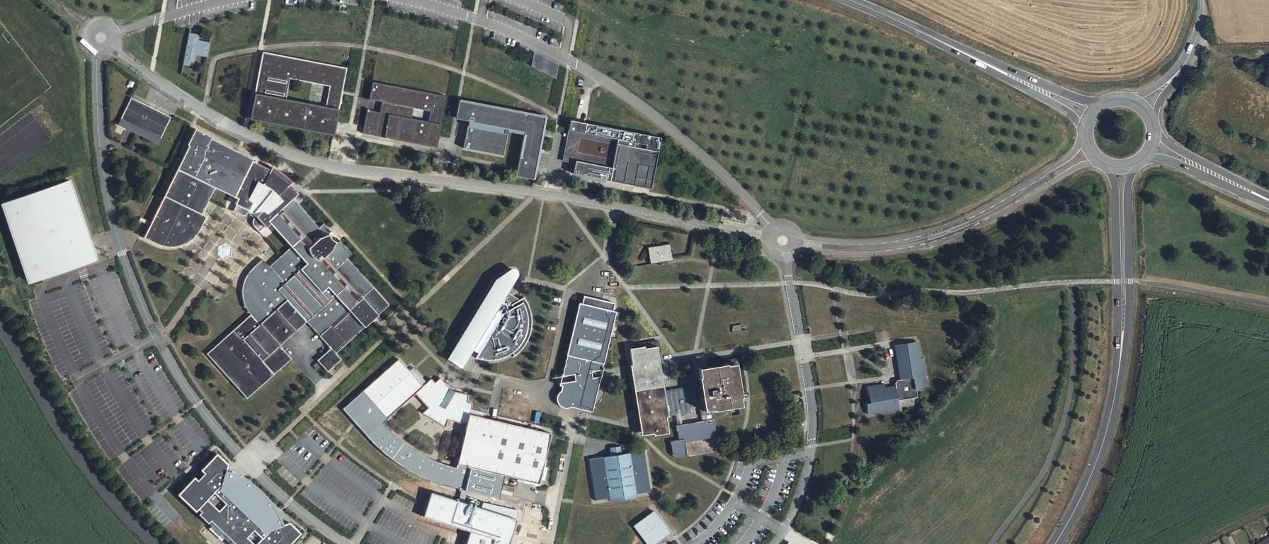 Vue aérienne de CFAI Grand Ouest Normandie Pôle Formation UIMM - site d’Alençon