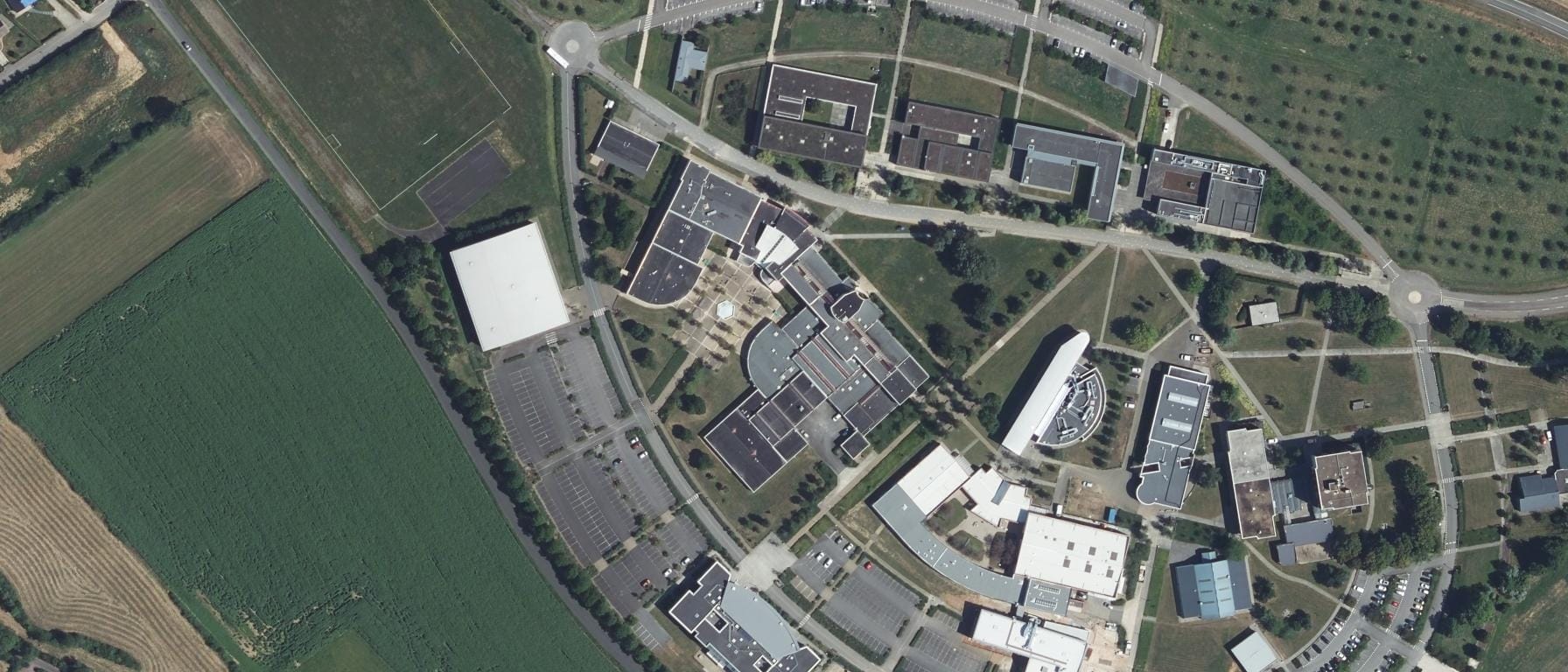 Vue aérienne de CFA ISPA Alençon (Damigny - 61)