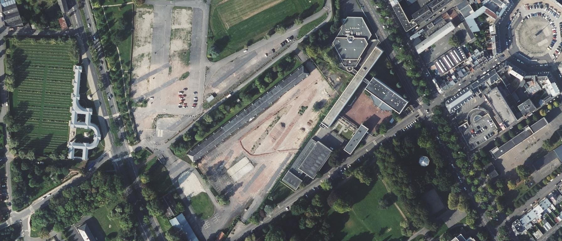 Vue aérienne de Lycée Robespierre