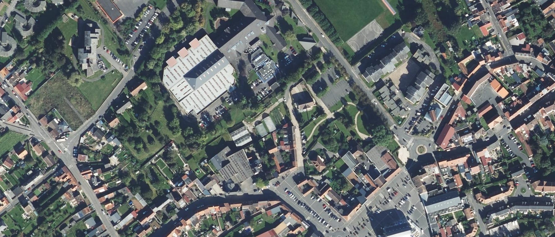 Vue aérienne de Lycée professionnel Fernand Degrugillier