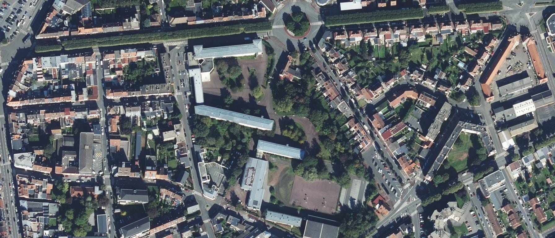 Vue aérienne de Lycée Condorcet
