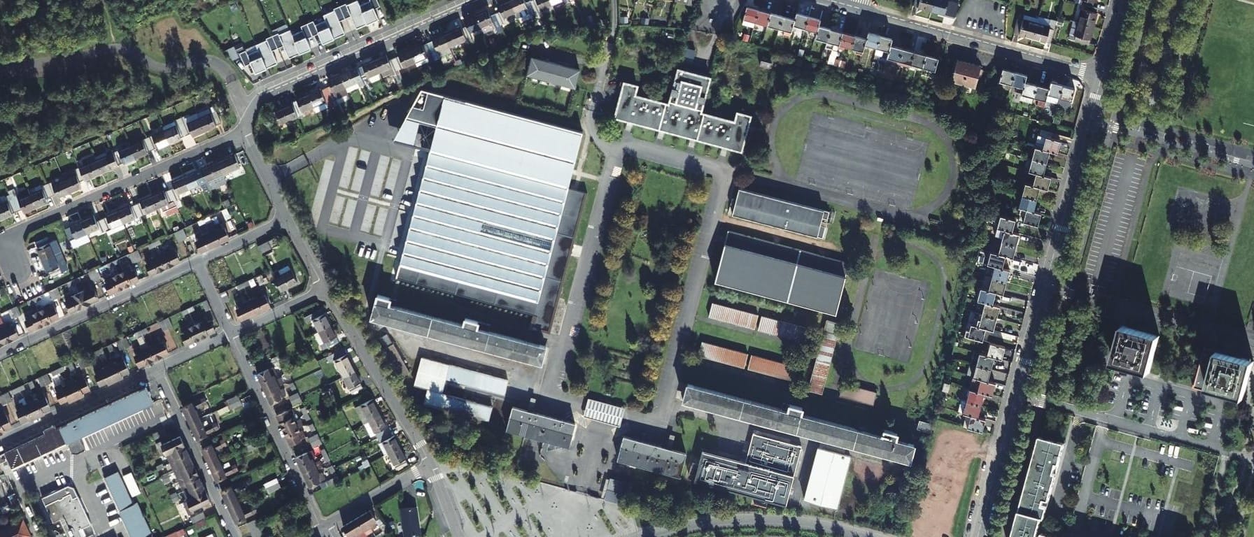 Vue aérienne de Lycée Auguste Behal