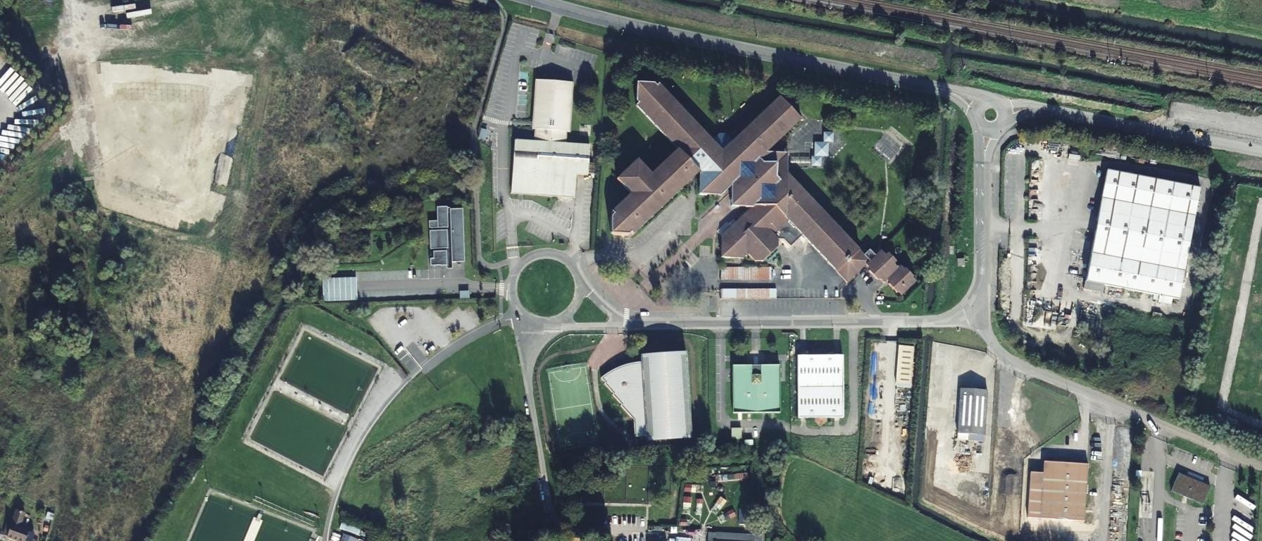 Vue aérienne de Lycée du Pays de Saint Omer (LYPSO)