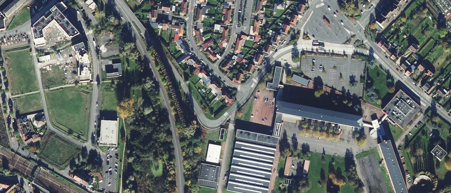 Vue aérienne de Lycée professionnel André Malraux