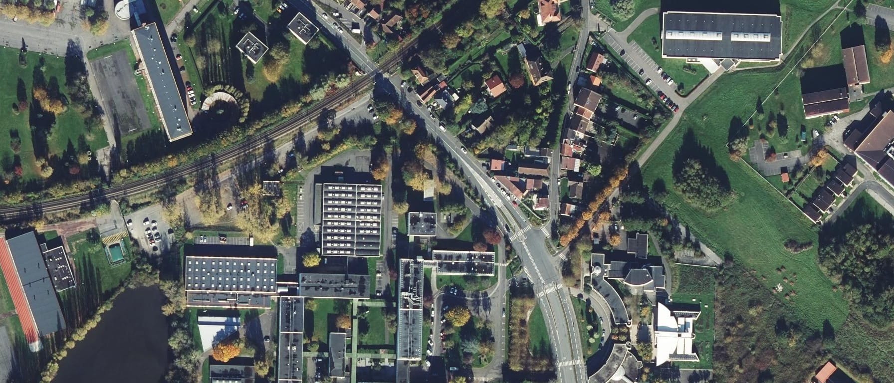Vue aérienne de I.U.T. de Béthune