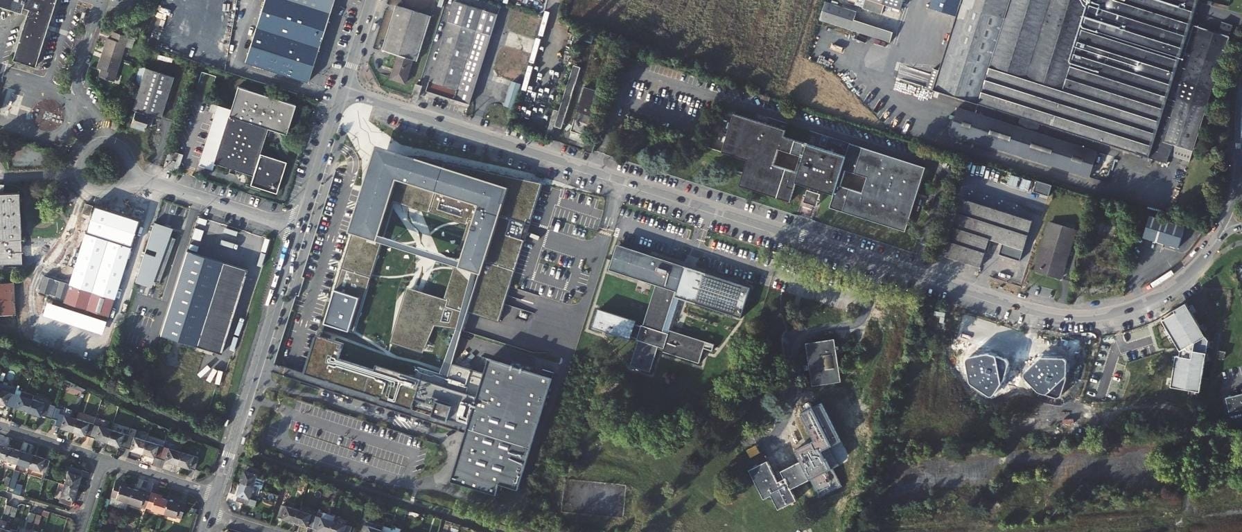 Vue aérienne de CESI - Alternance - Campus d'Arras