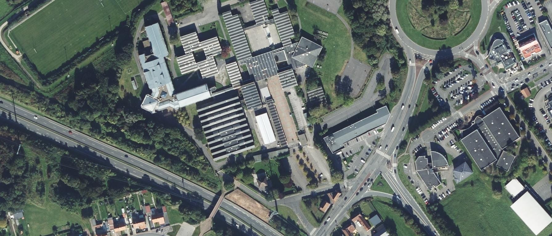 Vue aérienne de Lycée Blaise Pascal