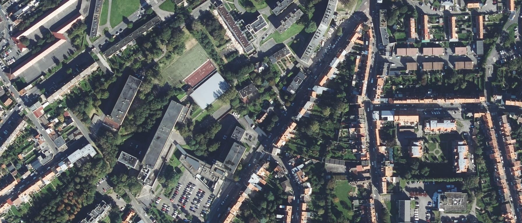 Vue aérienne de Lycée Mariette