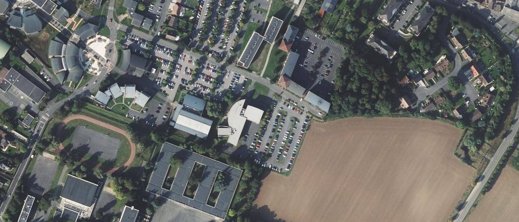 Vue aérienne de IFSI du CH d'Arras