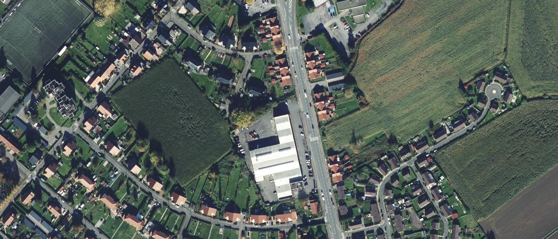 Vue aérienne de IFSI Croix Rouge Française Bethune