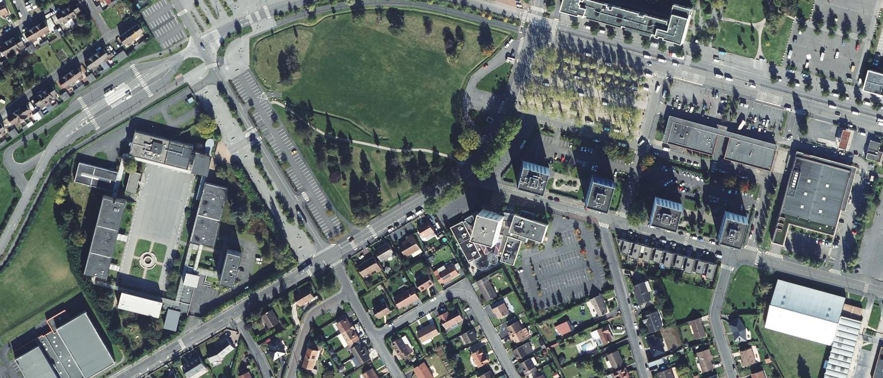 Vue aérienne de IFSI Croix Rouge Française Lens