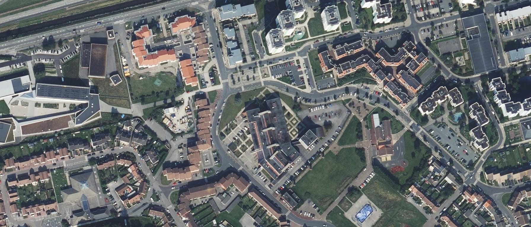 Vue aérienne de I.U.T LITTORAL (CALAIS)