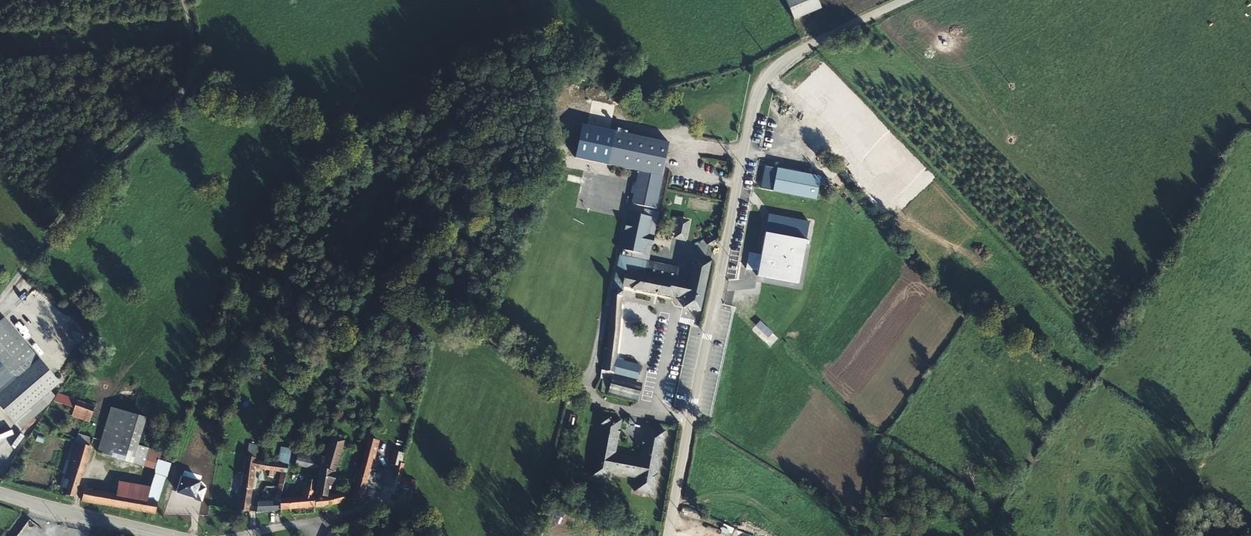 Vue aérienne de MFR de Campagne Les Boulonnais