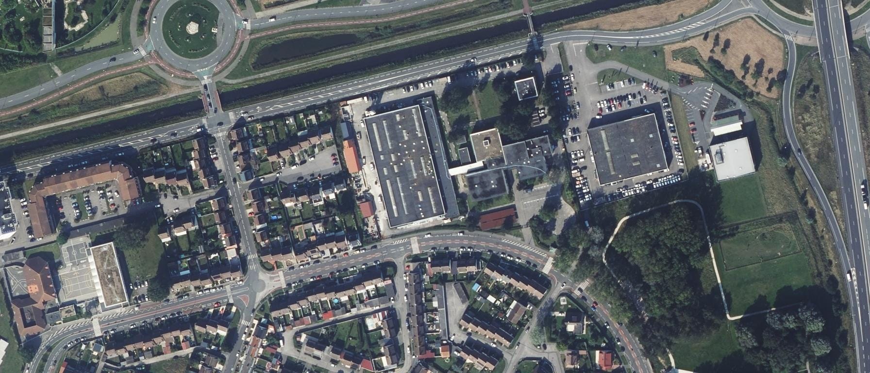 Vue aérienne de Lycée professionnel Normandie-Niemen