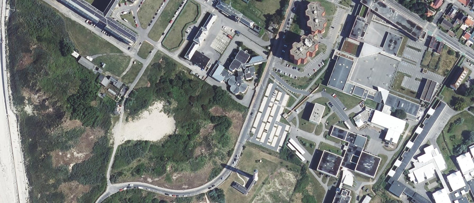 Vue aérienne de Institut de Formation en Ergothérapie de Berck sur Mer – Site de Berck