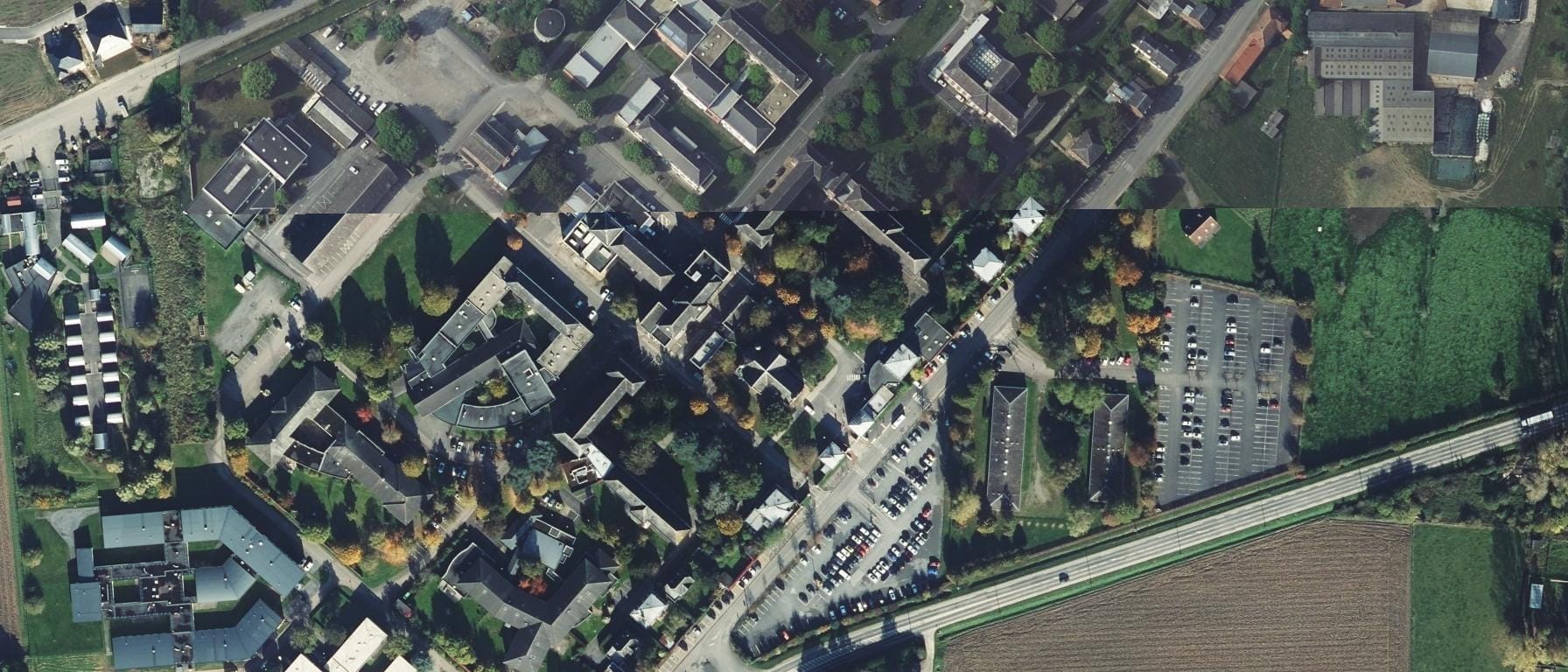 Vue aérienne de IFSI Campus des Métiers de la Santé - Val de Lys Artois