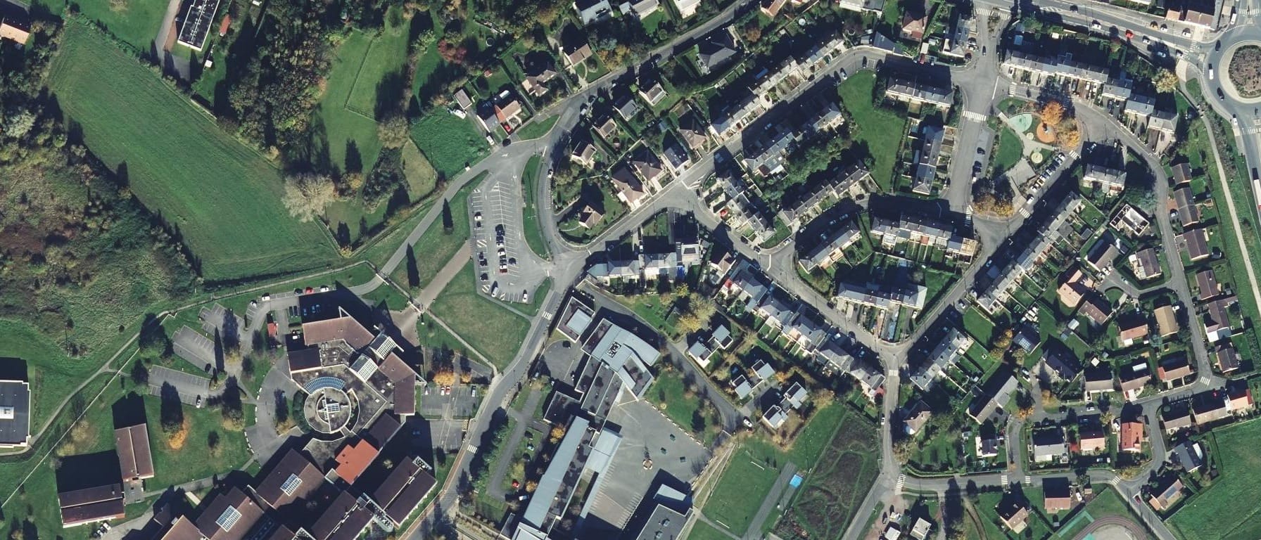 Vue aérienne de Lycée Marguerite Yourcenar